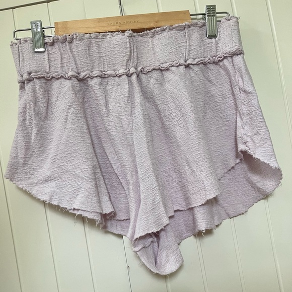 Free People Movement- Early Night Shorts in Washed Lavender. Size Medium Worn 1x - Picture 2 of 6